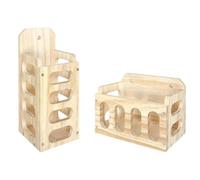 Rabbit Hay Feeder - Wood Hay Rack for Guinea Pigs Accessory | Wooden Hay Holder Rack For Small Petsbunny Guinea Pig Chinchilla Rabbits