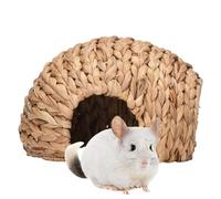 Rabbit House - Maison d' de chat naturelle, abri de lapin fait à la main | Confortable Petit Animal Hideaway, Chew Toy Habitat For Rabbits Hamsters Chinchillas Intérieur Outdoor Play Resting Nest