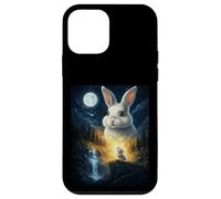 Rabbit Howling to The Moon Vintage Funny Rabbit Coque pour iPhone 12 Mini