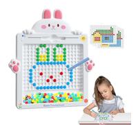 Rabbit Kids Drawing Board - Magnetic Doodle Pad, jouet d'activité préscolaire, tablette d'apprentissage créative, grande rédaction de perles | PAD SKEETS ECRANSABLE ENCROST avec stylo pour, To