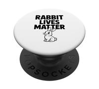 Rabbit Lives Matter Funny Animal Rights Humour PopSockets PopGrip Adhésif