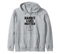 Rabbit Lives Matter Funny Animal Rights Humour Sweat à Capuche