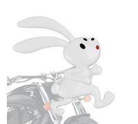 Rabbit Metal Emblème Decal - Cœur , voiture de lapin chromé, insigne élégant, accessoire automobile, autocollant en métal résistant intempéries, pour voitures, camions, autocollants animaux