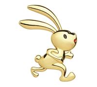 Rabbit Metal Emblème Decal - Cœur , voiture de lapin chromé, insigne élégant, accessoire automobile, autocollant en métal résistant intempéries, pour voitures, camions, autocollants animaux