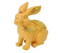 Rabbit Money Bank | Handcrafted Synthetic Material Currency Bank for Young Ones Savings/Home Decor/Financial Education | Cute Animal Figurine with 7.3x4.3x9.4 inch Size