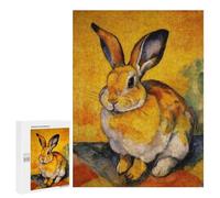 Rabbit Painting Artwork Puzzle 1000 Pièces Educa Jouet en Bois Cadeau Unique Décoration Intérieure Jeu Éducatif Challenge Toy Adultes Et Enfants À Partir De 14 Ans 500 PCS