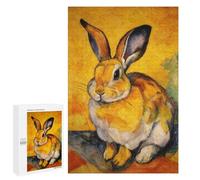 Rabbit Painting Artwork Puzzle 1000 Pièces Educa Jouet en Bois Cadeau Unique Décoration Intérieure Jeu Éducatif Challenge Toy Adultes Et Enfants À Partir De 14 Ans 1000 PCS