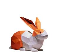 Rabbit Paper Model Home Decor Desk Decoration Room Ornament Paper Craft 3D DIY Puzzles Hand Made
