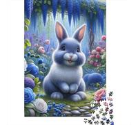 Rabbit Puzzle À 1000 Morceaux Papier Épais Puzzle Familial Passionnés De Casse-tête Activité Lien Familial Heures Divertissement Garanties 38x26cm/1000pcs