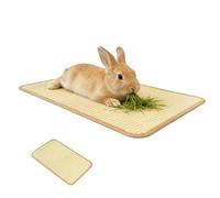 Rabbit Scratching Pad - 40 x 30cm Sisal Mat, Indoor Foraging and Chew Mat for Cage Or Hutch Floor; Natural Small Animal Bedding for Resting, Biting, Sleeping, Nesting at Home