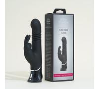 Fifty Shades of Grey – Vibromasseur Greedy Girl Rabbit Va-et-Vient 24 cm USB étanche silencieux