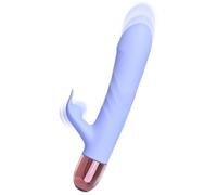 Rabbit Vibromasseur pour Femme - Double Stimulation Point G & Clitoris - Chauffant 42°C - 9 Modes Téléscopiques & Vibrations - 3 Modes de Battement Jouet Adulte Sextoyse couple plaisir