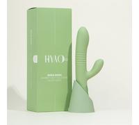 Rabbit vibromasseur va-et-vient Bora-Bora HYYO - point G et clitoris, silicone, résistant aux éclaboussures, rechargeable USB - Vert