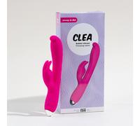 Rabbit vibromasseur vibrant Passage du Désir - point G et clitoris, silicone, résistant aux éclaboussures, rechargeable USB - Rose