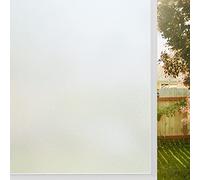 rabbitgoo Film Fenetre Anti Regard, Film Occultant Fenêtre 44.5x300cm, Film Electrostatique Vitre Bon Intimité, Film Opaque pour Vitre Anti UV Dépoli pour Bureau Maison Salle de Bain Chambre Cuisine