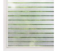 rabbitgoo Film Fenetre Anti Regard Motif Rayure 90x200cm, Brise Vue Fenetre Electrostatique, Protection UV, Films pour Fenêtre Opaque, Film pour Vitre Décoratif pour Bureau Cuisine Salon