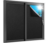 rabbitgoo Film Occultant Fenêtre Noir avec Grille Facile à Couper 90x400cm, Film Opaque Fenetre Electrostatique Anti UV Amovible, Brise Vue Fenetre Dépoli pour Sommeil Diurne Chambre Salle de Bain