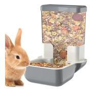 Rabbits Feeder, Automatic Pet Dispenser, Food and Water Storage Bowl, Large Capacity Feeding System for Ferrets, Parrots, Chinchillas, Pigeons, Hedgehogs, Small Animal Daily Nutrition Care