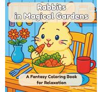 Rabbits in Magical Gardens - A Fantasy Coloring Book for Relaxation: Adorable and Whimsical Rabbits in Enchanted Garden Scenes for Creativity and Stress Relief