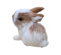 Rabbits Réplique, Lapin en Peluche Réaliste comme Un Jouet Câlin Doux | Petite Simulation Lapin pour Pâques, Fête, Jardin De Fées, Figurines Miniatures, Accessoires De Maison Décoratifs, Chambre pour