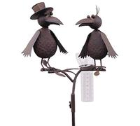 Rabe - Pluviomètre style shabby - Métal effet rouille