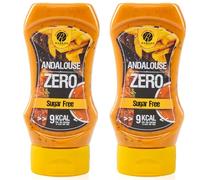 Rabeko Zero Sauce - Andalusinen Style, 2 x 350 ml sans sucre et peu de matières grasses - produits sains, faible en glucides et en calories pour salades, frites, burgers - sans gluten ni lactose