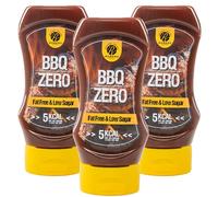 Rabeko Zero Sauce - BBQ, 3 x 350ml - produits sains faibles en glucides avec moins de calories et moins de matieres grasses pour salades, frites, hamburgers - sans sucre, faible en matieres grasses