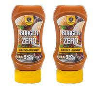 Rabeko Zero Sauce - burger zéro, 2 x 350 ml - produits sains à faible teneur en glucides, réduits en calories et en gras pour salades, frites, hamburgers - sans gluten ni lactose