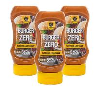 Rabeko Zero Sauce - burger zéro, 3 x 350 ml - produits sains à faible teneur en glucides, réduits en calories et en gras pour salades, frites, hamburgers - sans gluten ni lactose