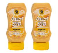 Rabeko Zero Sauce - fromage zéro, 2 x 350 ml - produits sains à faible teneur en glucides, réduits en calories et en gras pour salades, frites, hamburgers - sans gluten ni lactose