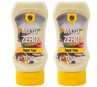 Rabeko Zero Sauce - Mayo, 2 x 350ml - produits sains faibles en glucides avec moins de calories et moins de matieres grasses pour salades, frites, hamburgers - sans sucre, faible en matieres grasses