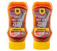 Rabeko Zero Sauce - Sweet Hot Chili, 2 x 350ml - produits sains faibles en glucides avec moins de calories et moins de matieres grasses pour salades, frites, hamburgers - sans sucre