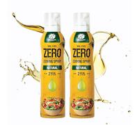 Rabeko Zero Spray de cuisson faible en calories | Naturel | 800 portions, 2 kcal par pulvérisation | Spray pour rôtir, griller et cuire | Sans additifs, sans sucre | Sans gluten et sans lactose 2 x