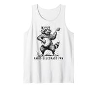Rabid Bluegrass Fan Raccoon Banjo Player Retro Débardeur