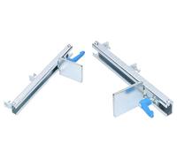 RABO Butée de hauteur variable profilé en C 0-18 cm | 2 pièces réglables en continu par levier de serrage rapide | accessoire/pièce de rechange pour règle à niveler RABO 1045VRHC