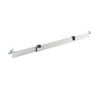 RABO Règle à niveler 1,6-2,75 m réglable | pour gravier, gravillon & sable | avec 2 butées de hauteur profilé en C (0-11 cm) | aluminium anodisé, qualité professionnelle Made in German