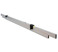 Rabo Trockenschüttungslehren Abziehlatte Adjustable-suitable pour tous les Rabo Grundschienen, extrêmement stable creux Mehrkammer Profil, anodisé, 2 réglable Horizontallibellen, pièces d'usure sont interchangeables (Entièrement réglable) : 2,00-3,40 m