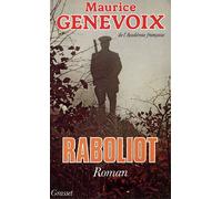 Raboliot - - Maurice Genevoix - Grasset - Livre