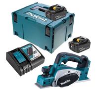 Rabot 18V LXT + 2 batteries 5Ah + chargeur + coffret MAKPAC - MAKITA - DKP180RTJ