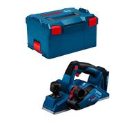 Rabot 82mm 18V BOSCH GHO 18V-26 solo L-Boxx, butée et sac à poussière