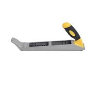 Rabot à bloc métallique - Outil à main en acier inoxydable pour le travail du bois, la menuiserie et le façonnage, poignée ergonomique avec rasoir (250 mm)