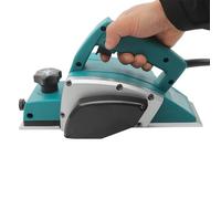 Rabot à bois électrique 600 W - 16500 tr/min - Largeur de rabotage : 82 mm - Profondeur de coupe : 2 mm - Rabot électrique pour bricolage