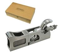 Rabot à feuillure Faithfull 3-en-1 à épaulement, arrondi et à ciseau dans un coffret en bois - Rabot à main multifonction avec base affûtée avec précision pour l'ébarbage et les travaux d'angle