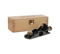 Rabot à main Faithfull 6012 dans un coffret en bois - Rabot à main à angle faible en fonte usinée avec précision pour le travail du bois de bout et l'ébarbage fin sur bois et stratifiés