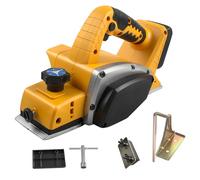 Rabot électrique sans fil pour Dewalt 15 000 tr/min 82 mm de largeur et 2 mm de profondeur de coupe pour le travail du bois, la menuiserie, le bricolage, sans batterie