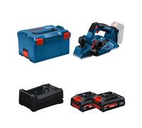 Rabot GHO 18V-26 + 2 Batteries EXPERT 4 Ah + 1 Chargeur GAL 12V/18V-80 BOSCH