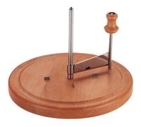 Rabot girolle à fromage - KELA - Luxus - Hêtre et inox - 16cm de hauteur - 22cm de diamètre
