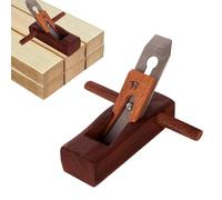 Rabot manuel en bois - Rabot manuel multifonction confortable et précis en acajou - Accessoire de menuiserie ergonomique - Rabot à bois pour lisser les surfaces