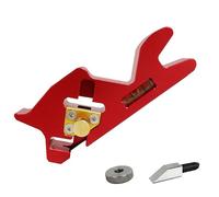 Rabot manuel pour bois - Rabot d'angle à 45 ° - Outil de coupe des bords - Rabot à bois avec butée - Pour bricoleurs professionnels - Idéal pour chanfreiner et travailler les bords du bois