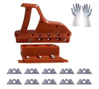 Rabot Placo, Rabot À Main Outil De Coupe Pour Plaques De Plâtre, Rabot À Cutter De Précision, Araseur De Chant À 45° Et 60°,Outil De Coupe Pour Plaques De Plâtre,Avec 10 outils de coupe et gants